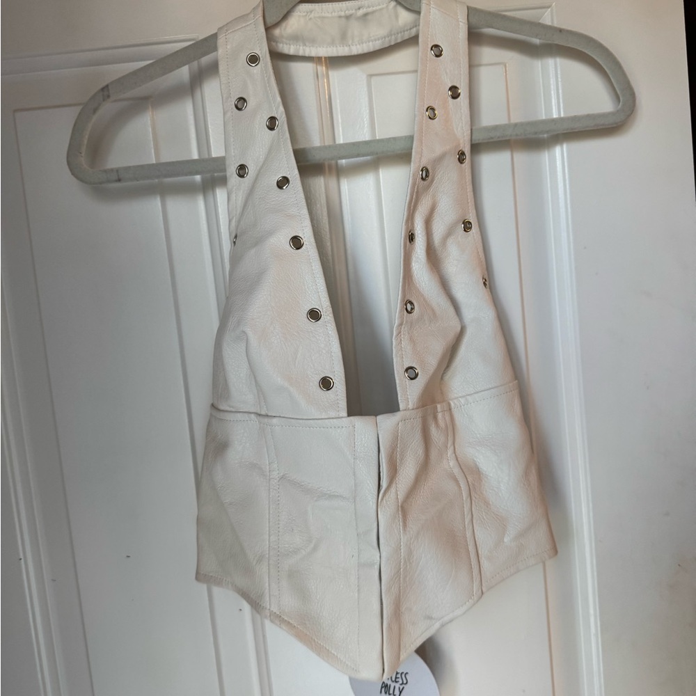 Princess Polly White Crop Top